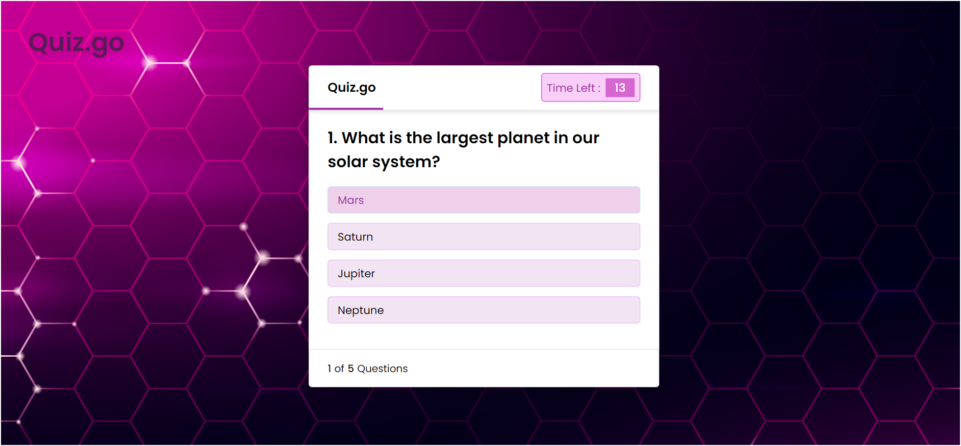 Weather Forcast website landing page